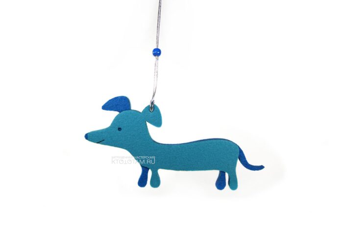 собака елочная игрушка, сувенир из фетра сувениры к новому году собаки, сувениры с собаками купить, сувенир собака символ года оптом, сувениры с символом собаки оптом