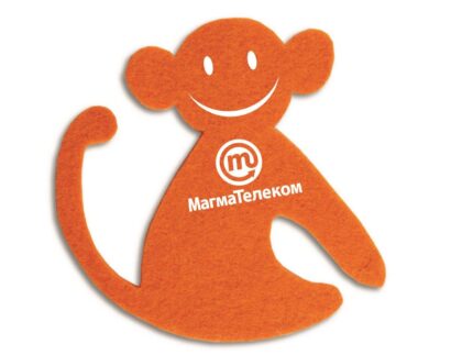 сувениры из войлока, игрушки с логотипом, обезьянка силуэт из фетра