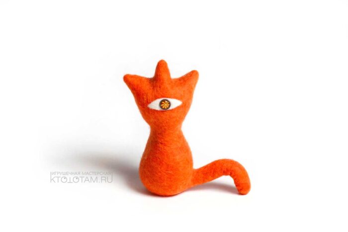 Сувенир мягкая игрушка из антистресс из войлока в виде кота