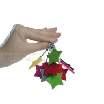 звездочка из войлока, сувенир, набор новогодних игрушек из фетра (натруальная шерсть 3мм) на заказ из войлока