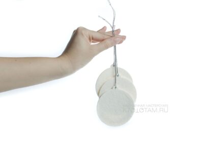 елочный шарик из войлока, сувенир, набор новогодних игрушек из фетра (натруальная шерсть 3мм) на заказ из войлока