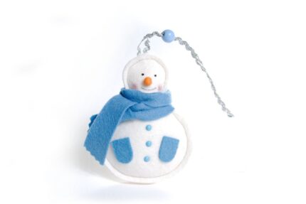 Сувенир "снеговик" из листового войлока, мягкая игрушка