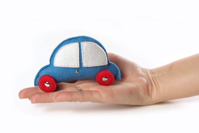 машинка, набор мягких игрушек на тему "транспорт", елочные игрушки из фетра ручной работы