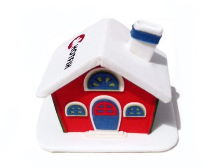 фетровый домик, игрушка подарок с логотипом