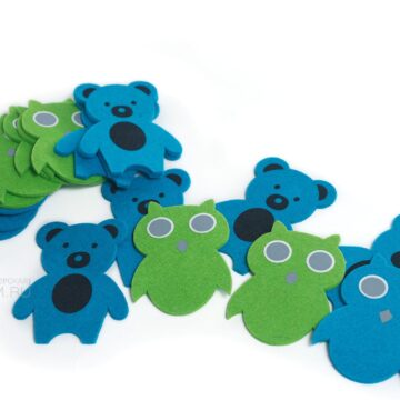 игрушки из фетра с аппликацией, сова и медведь из войлока, персонаж по макету на заказ