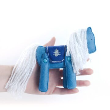 мягкая игрушка лошадка из фетра с логотипом