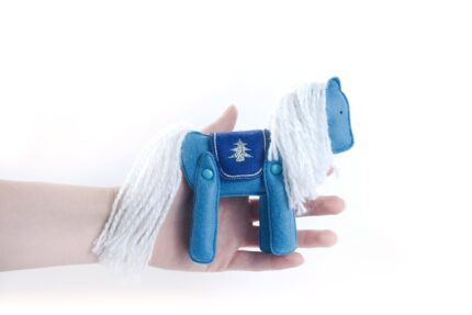 мягкая игрушка лошадка из фетра с логотипом