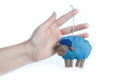 елочная игрушка "овечка" символ года из войлока