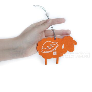силуэтная игрушка из фетра с логотипом, игрушка из листового войлока