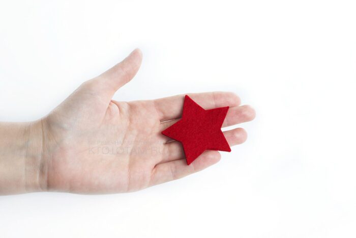 звездочка из войлока, сувенир, набор новогодних игрушек из фетра (натруальная шерсть 3мм) на заказ из войлока