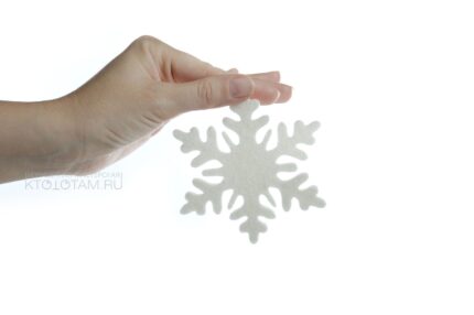 снежинка из фетра, набор новогодних игрушек из фетра (натруальная шерсть 3мм) на заказ из войлока