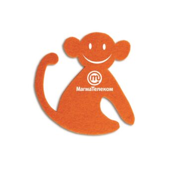 сувениры из войлока, игрушки с логотипом, обезьянка силуэт из фетра