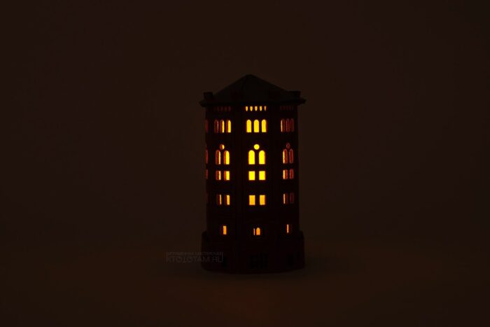эксклюзивный корпоративный подарок из фетра в виде водонапорной башни, фетровый сувенир ночник, сувенир с дополненной реальностью, gift with augmented reality
