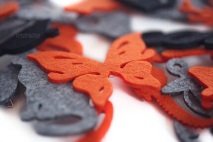 бабочка, эко значки из фетра, промо сувениры для печати логотипа