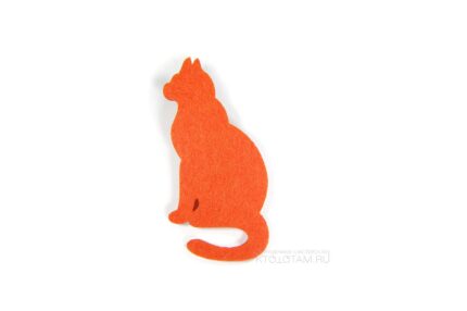 кошка, эко значки из фетра, промо сувениры для печати логотипа