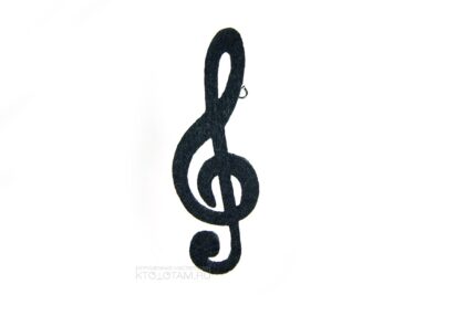 скрипичный ключ, эко значки из фетра, промо сувениры для печати логотипа