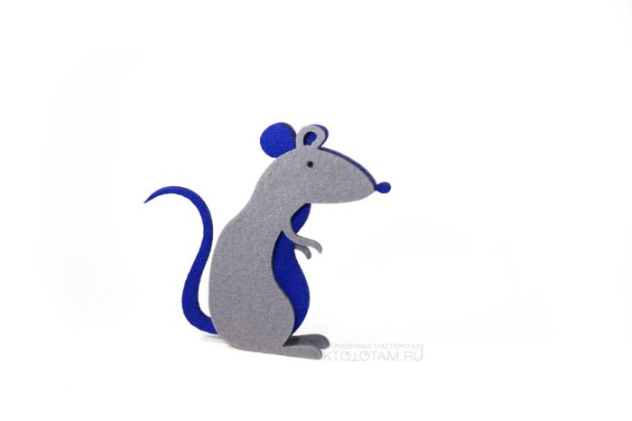 крыса игрушка из фетра символ года