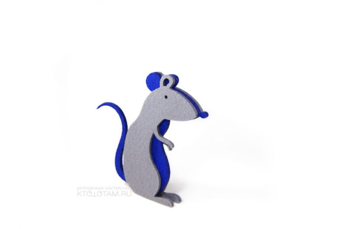 крыса игрушка из фетра символ года