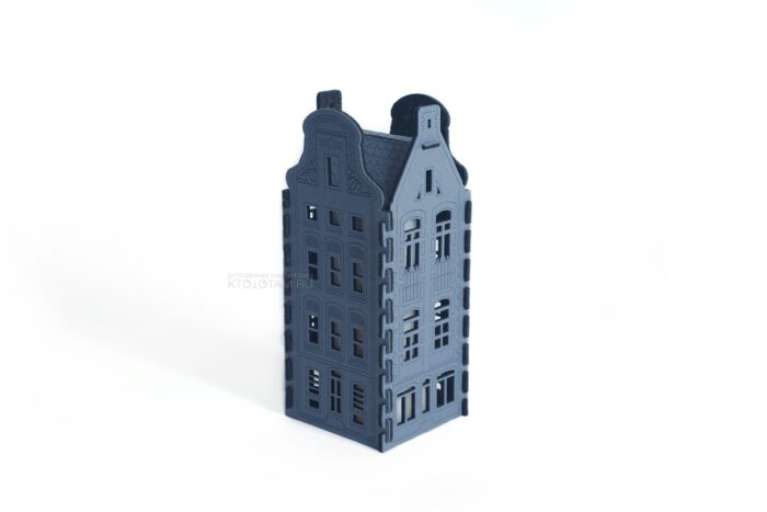 ночник корпоративный подарок из фетра в стилистике архитектуры амстердама, фетровый сувенир ночник