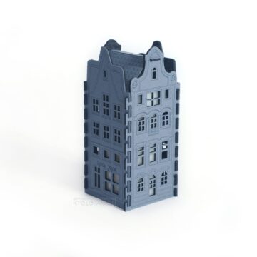 ночник корпоративный подарок из фетра в стилистике архитектуры амстердама, фетровый сувенир ночник
