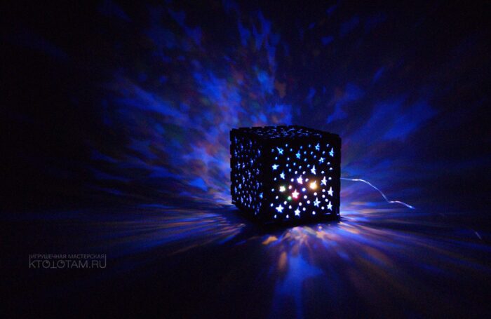 ночник кубик светодиодный из фетра корпоративный сувенир