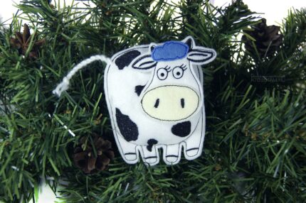 игрушка ручной работы из фетра эко подарок корова бык на заказ оптом с логотипом