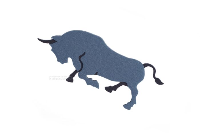 сувенир из фетра символ года быка на заказ