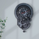 дизайнерские часы стимпанк с маятником из фетра на заказ