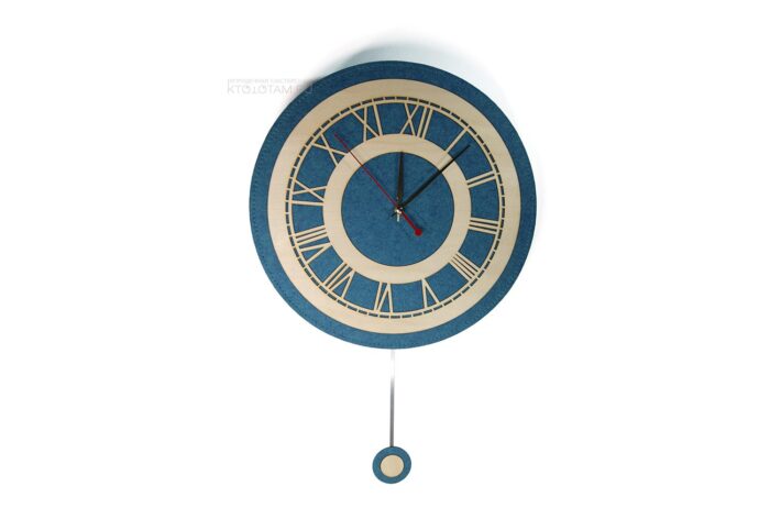 часы из фетра на заказ с индивидуальным циферблатом