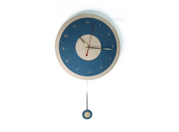 часы из фетра на заказ с индивидуальным циферблатом