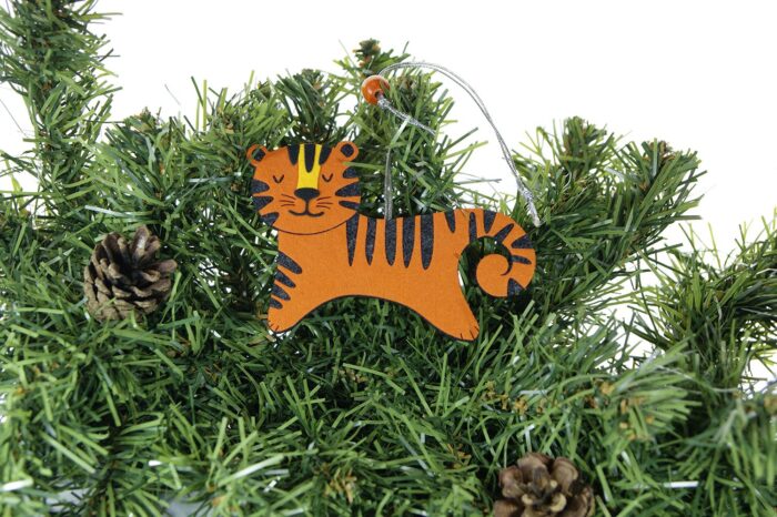 ёлочная игрушка Тигр сувенир символ года с логотипом на заказ