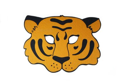 фетровая маска тигра для детей новогодний подарок на заказ