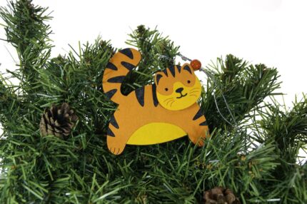тигр елочная игрушка из фетра символ 2022 корпоративные подарки с логотипом на заказ