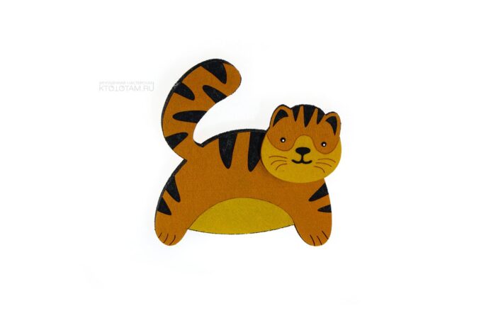 год тигра корпоративные подарки игрушка из фетра с логотипом