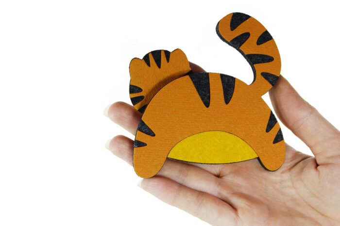 тигр елочная игрушка из фетра корпоративные подарки с логотипом