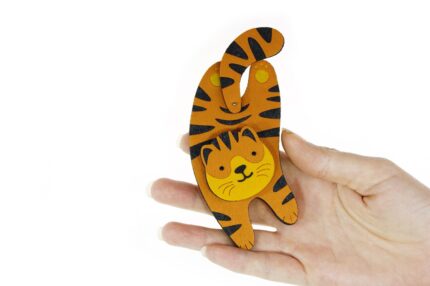 елочная игрушка тигр из фетра подарки с логотипом на новый год