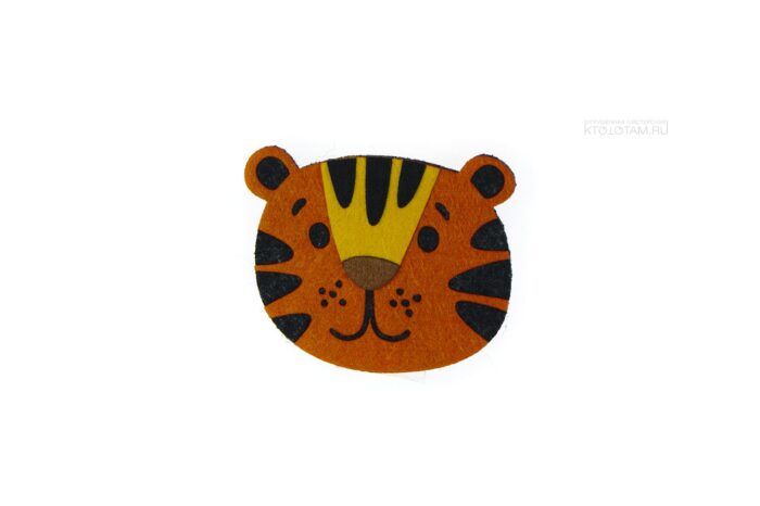 фетровые магниты тигры символы года значки магниты брошки с логотипом на заказ