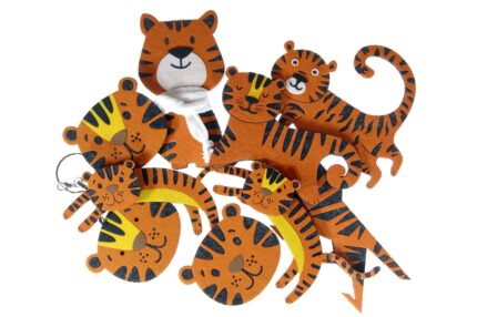 тигр из фетра на елку купить необычные корпоративные подарки с логотипом