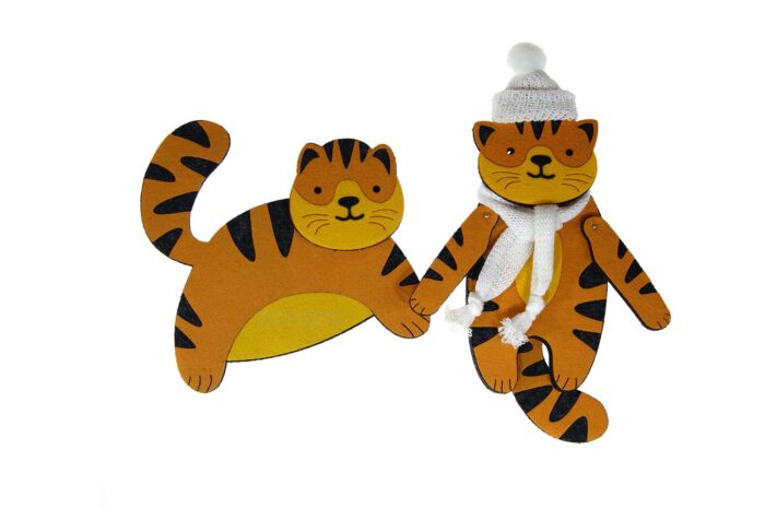 текстильный символ игрушка тигр год 2022 корпоративные подарки оптом под нанесение логотипа