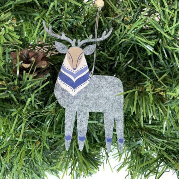 олень игрушка из переработанного фетра производство на заказ