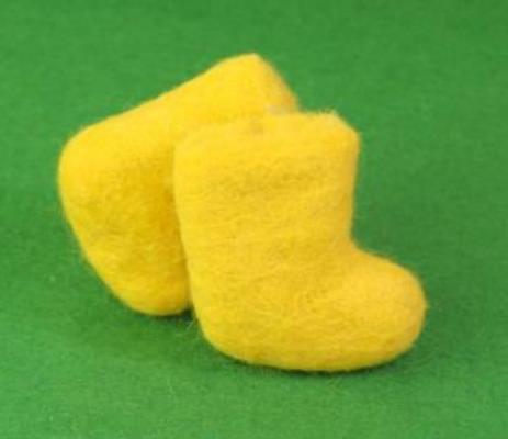 мини-валенки сувенир желтые