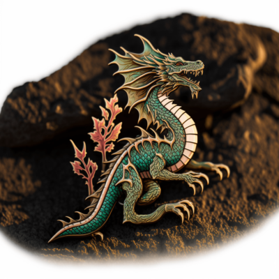 дракон брошь, идеи нестандартных корпоративных сувениров на тему символа 2024 года, необычные сувениры в виде драконов на заказ, разработка иллюстрации для мерча