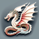 дракон, эскиз для создания корпоративной сувенирки на тему символа 2024 года, необычные сувениры с принтами символами года на заказ, разработка персонажей для мерча
