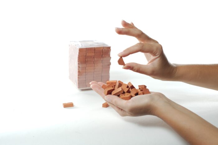 конструктор мини-кирпичики из керамики
