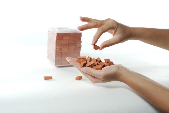 конструктор мини-кирпичики из керамики