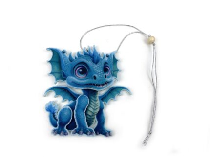 сувенир милый голубой дракон ёлочная игрушка из фетра, корпоративные подарки на заказ с логотипом
