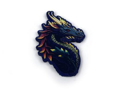 синий дракон фигурка из фетра, корпоративные подарки на заказ с логотипом