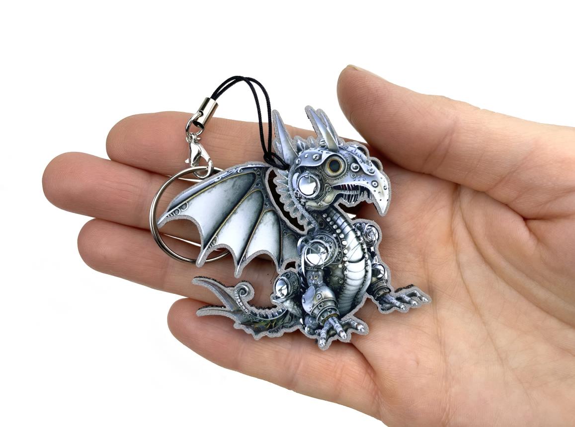 Брелок с символом года "Дракон" из фетра, мягкие фетровые елочные игрушки