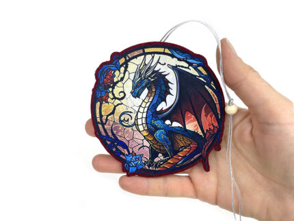Крылатые драконы, набор ёлочных фигурок из фетра, новогодние шары ручной работы с нанесением логотипа