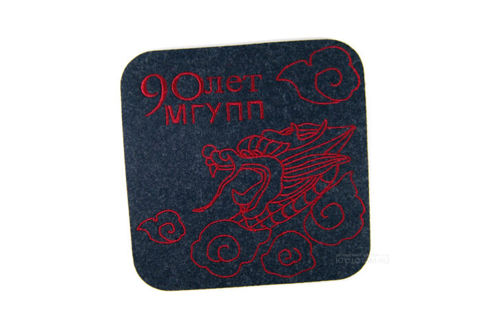 Чайный набор с китайским драконом (салфетка и костеры), промо сувениры оптом купить ручной работы оптом